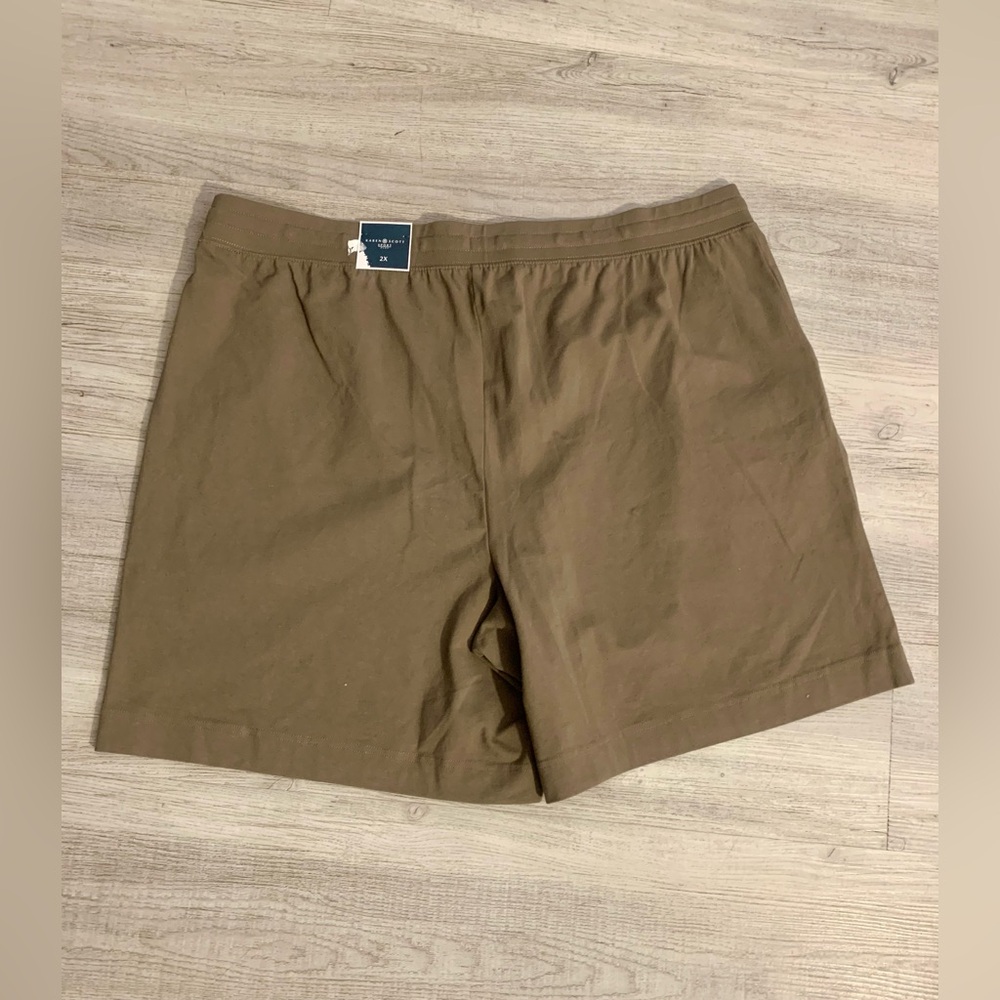 2X Brown Karen Scott Lounge Shorts New - Picture 2 of 4
